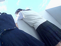 03E1323-Screwing a cock down a girl's throat on the stairs