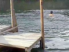 06H3023-Fucking in the open air on an empty pier at dusk