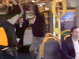 2 Girls Playing With Themselves On Public Train
