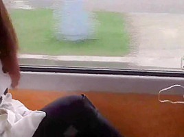 2 Girls Playing With Themselves On Public Train