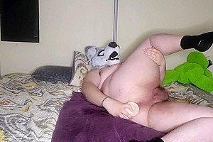 2 Orgasms With Big Dildo