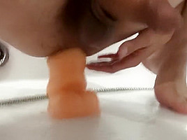 3 butt plug and rough anal fuck