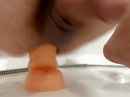 3 butt plug and rough anal fuck