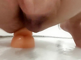 3 butt plug and rough anal fuck