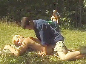 4 Guys fucking outddoor