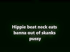 60's beat neck eats banana out of ho's pussy