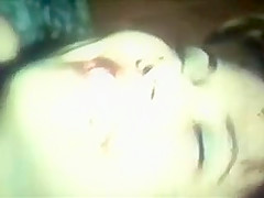 60's beat neck eats banana out of ho's pussy