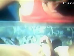 60's beat neck eats banana out of ho's pussy