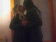 A Black And A White Lesbian Lick Each Others Hairy Pussies