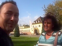 A Horny And Chubby German Woman Gets Pounded In The Back Of The Car