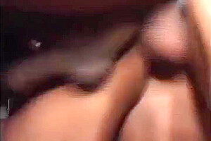 A Hot Blonde Shemale Loads Up On Black Cock In The Ass