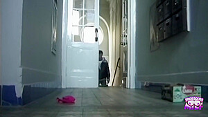 A Skinny Blonde Slut Leaves Lingerie All Over The House For Her Man To Find