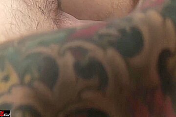 A Wrenching Amateur Massage: Bear Step daddy Big Cock Blowjobs
