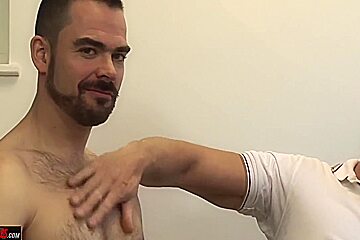 A Wrenching Amateur Massage: Bear Step daddy Big Cock Blowjobs