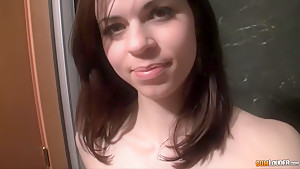 A girl with amazing set of big natural tits