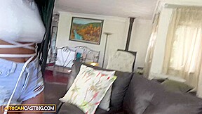 African Casting - Petite Black Teen Models Lingerie And Gets Railed