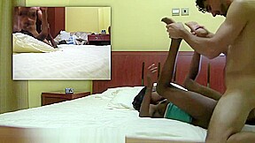 African Girl Fucked By White Tourist on Camera