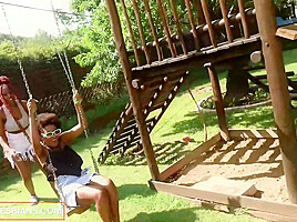 African Lesbians - Real Amateur BFFs Scissoring and Tribbing in Bed