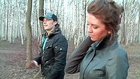 Ally in outdoor sex vid showing a sloppy blowjob