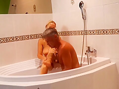 Amateur Blonde Mature Wife Bathroom Sex Games