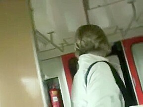 Amateur Blowjob In a Train Full of People
