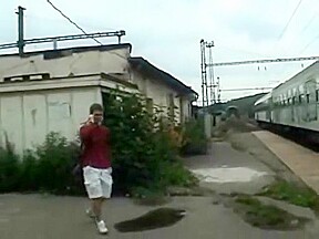 Amateur Blowjob In a Train Full of People