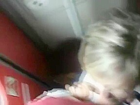 Amateur Blowjob In a Train Full of People