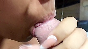 Amateur Blowjob Service - Latin Face Used And Oral Creampie - Mariangel Belle Pov