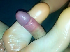 Amateur Footjob #67 Quick Soles Fuck With Cum
