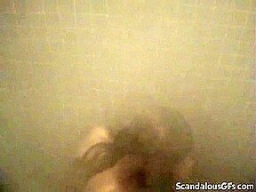 Amateur GF shaving and showering
