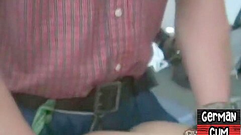 Amateur German top barebacks 2 bottoms till cum on ass