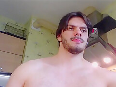 Amateur Guy In Strips Naked And Jerks Off