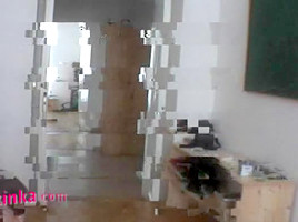 Amateur chick Zuzinka plays with a stranger