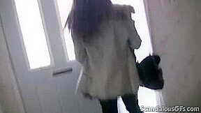 Amateur public slut sucks on little cock