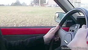 Amateur public slut sucks on little cock