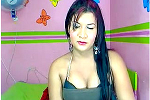 Amazing amateur shemale video with Big Tits, Solo scenes