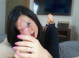 Amazing cute handjob