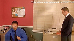 Amazing gay fucking butts in the office