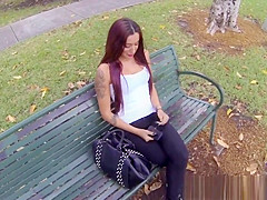 Amazing redhead pickedup and pounded in POV
