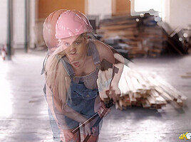 Amy Rose in Sweeping Strokes - DownblouseJerk