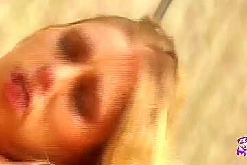 An Innocent Blonde Honey Gets Naked In The Jacuzzi And Gets Slammed By The Neighbor