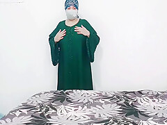 Arab Niqab Chubby Showing Big Tits And Pussy