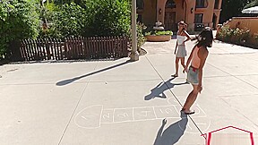 Aria Skye And Raquel Diamond In Hopskeet With Some Petites