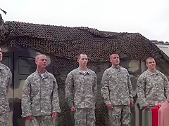 Army cadets sucking cock