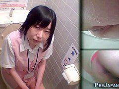 Asian 18-year-old Filmed Peeing