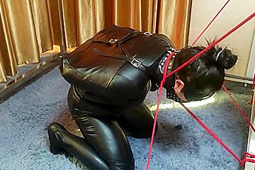 Asian Full Leather Bondage