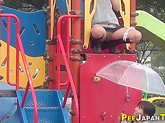 Asian Young Babe Girl Public Pissing