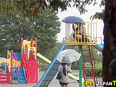 Asian Young Babe Girl Public Pissing