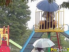 Asian Young Babe Girl Public Pissing