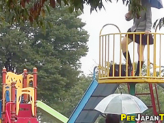 Asian Young Babe Girl Public Pissing